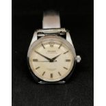 Rolex, Oyster Perpetual, a gents traditional stainless steel wristwatch.