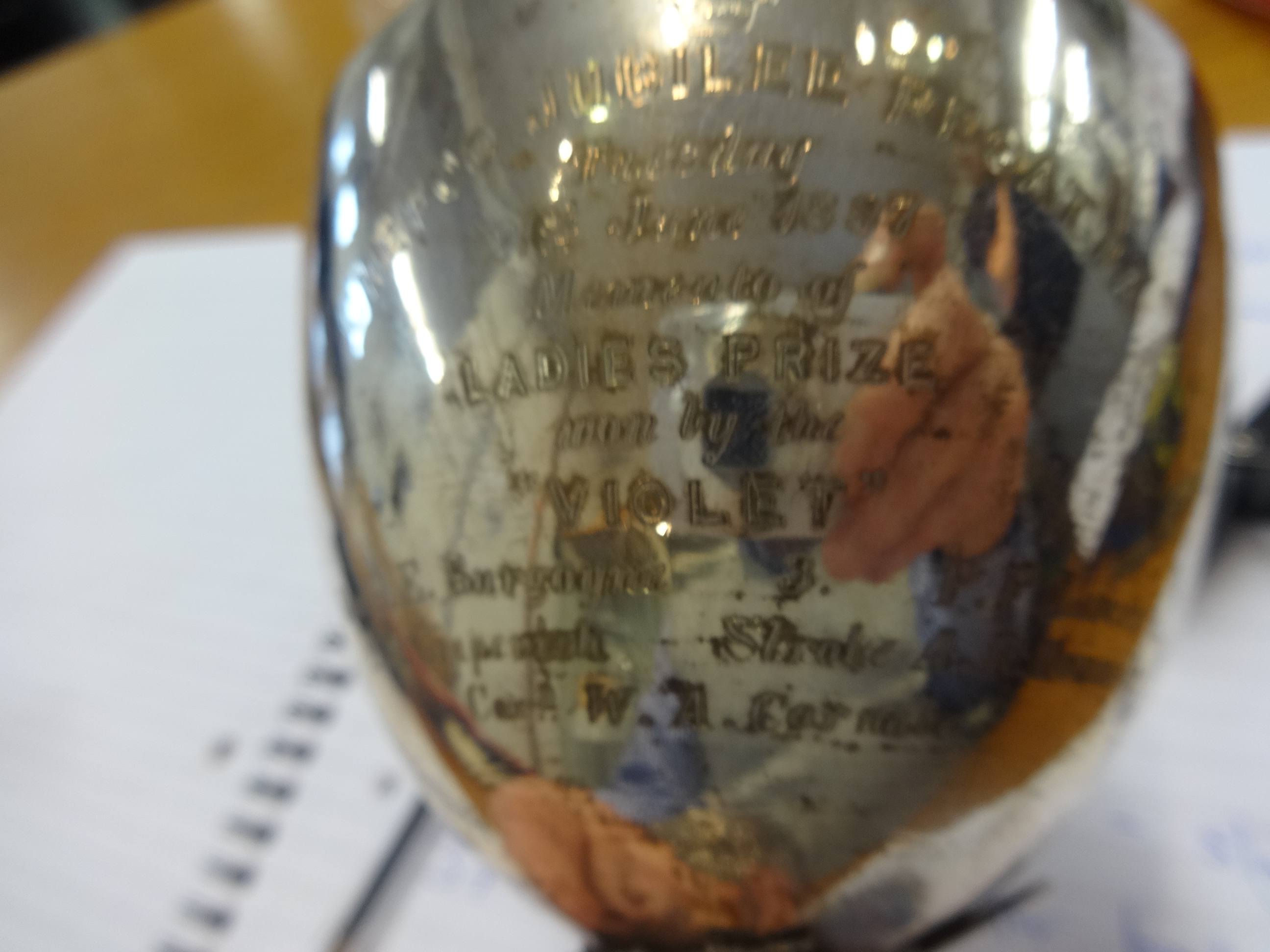 Chinese Export Silver, silver cup inscribed ‘Chefoo Jubilee Regatta, Tuesday 21st June 1887, memento - Image 8 of 14