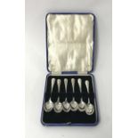 A set of six Victorian silver teaspoons circa 1876 by Edward Booth and Benjamin Bodon.