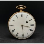 An 18ct gold repeating pocket watch, the back plate stamped, 'Bambury', movement No.983.