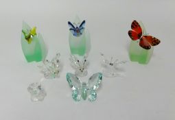 Swarovski Butterfly, Gold Tips/crystal 7639055000 Butterfly, Rhodium Tips/Black 7639055000