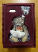 Steiff, miniature collectors bear, 1970 Zotty Bear, boxed.