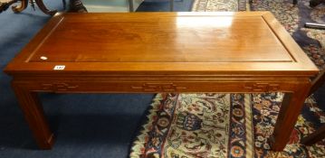Chinese rosewood coffee table 102cm x 50cm x 40cm.