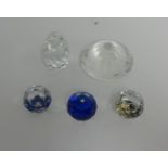 Swarovski Large papereight, Paperweight, Bermuda Blue 40mm Paperweight, One Ton 014318