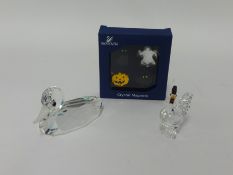 Swarovski Magnets, Halloween Set 698599 Mallard, Var 1 012723 Mini Rooster 014497