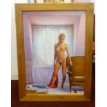 Mark Salwowski (1953) original painting, 'Nude' signed and dated 1998, 83cm x 59cm, Mark is a