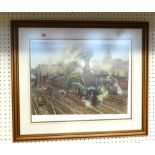 Terence Cuneo, reproduction print, no.667/850, signed 'The Elizabethan' with certificate, also