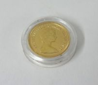 QEII 1982 gold half sovereign