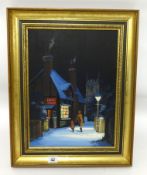 Alan King (Akin of Malvern) oil on canvas 'Muffins for Tea' signed, 38cm x 28cm