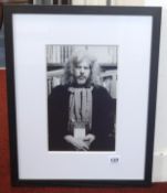 Dr Phillip Stokes, photograph, 'Robert Lenkiewicz, Barbican Studio Library 1988', 28cm x 17cm.