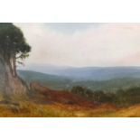 Simon Fox, watercolour, 'Buckland Beacon', 25cm x 35cm