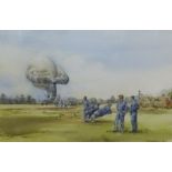 Douglas West, two watercolours, 'Burrator' and another 'Airfield near Yelverton' (2) largest 38cm