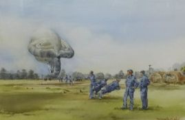 Douglas West, two watercolours, 'Burrator' and another 'Airfield near Yelverton' (2) largest 38cm