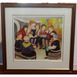 Beryl Cook (1926-2008), signed print, 'Lingerie Party', limited edition 97/650, 54cm x 57cm