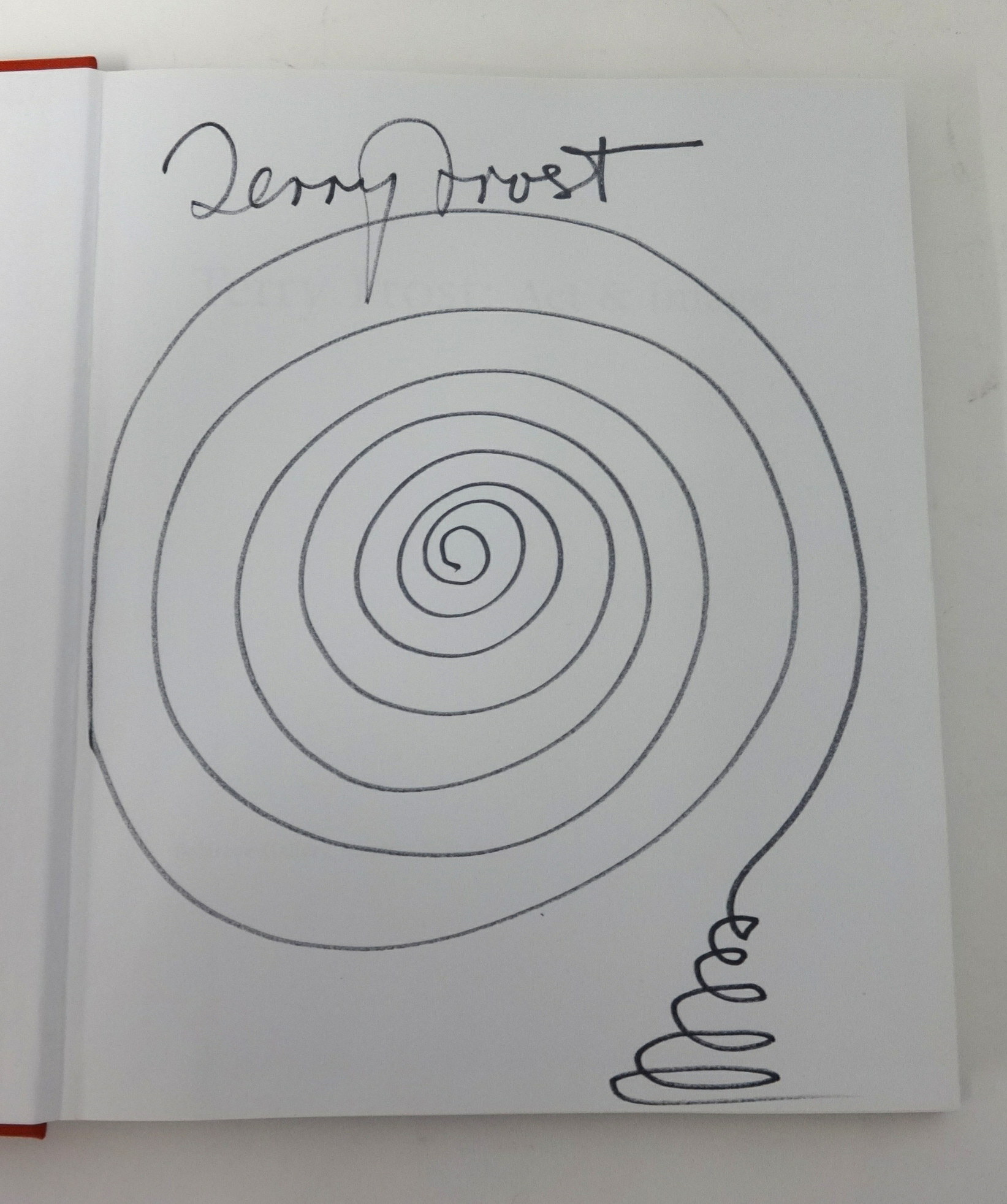 Terry Frost, a book, 'Act and Image', with signed doddle on the inside page. - Image 2 of 6