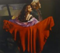 Robert Lenkiewicz (1941-2002), 'The Painter with Karen, St Antony Theme (The Dance)', signed limited