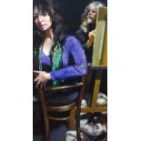 Robert Lenkiewicz (1941-2002), original oil on canvas, 'Gemma with the Painter', signed verso and