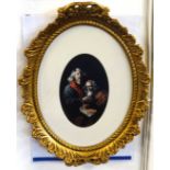 A small open print after R. Lenkiewicz 'Painter at Ninety' in ornate frame.