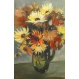 Charles Arnold, watercolour, 'Flowers', signed and dated 1955, 71cm x 44cm.