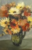 Charles Arnold, watercolour, 'Flowers', signed and dated 1955, 71cm x 44cm.