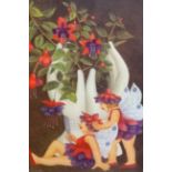 Beryl Cook (1926-2008), 'Fuchsia Fairies', signed limited edition print No.219/650, published by