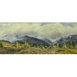 Gertrude Martineau (1862-1911) Scottish School, signed watercolour, 'Aviemore, Scotland', 14cm x