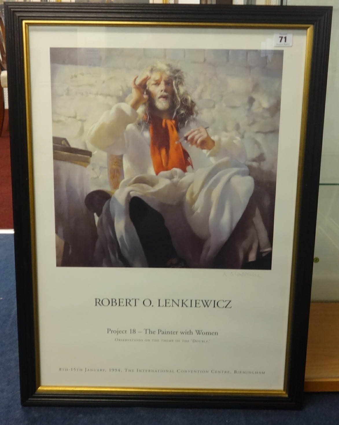 Robert Lenkiewicz (1941-2002), poster, 'Project 18 Painter with Women 1994' and two other posters