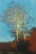 Annie Ovenden, signed print, 2002 'Trees', 36cm x 25cm.