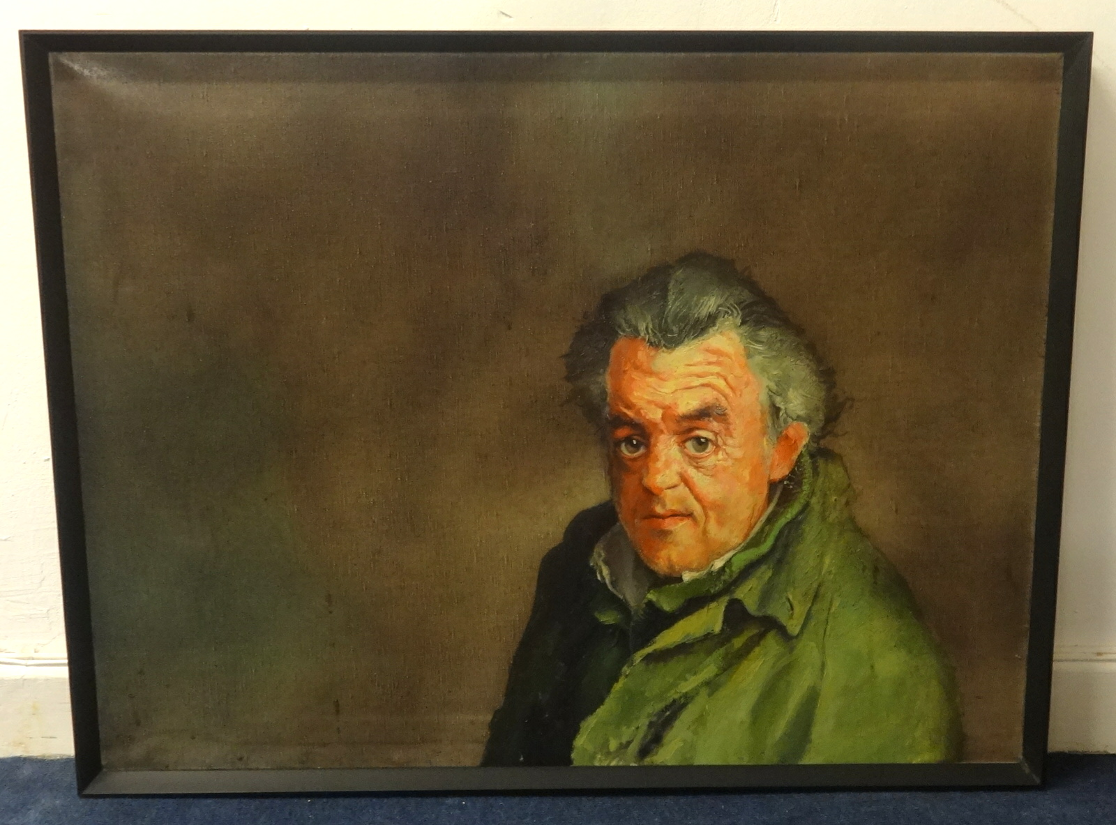 Robert Lenkiewicz (1941-2002), 'Joe in Green Coat', signed and titled verso 'Study R.O.Lenkiewicz ' - Image 2 of 2