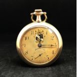 Cyma, 'Jack McLean' open face and keyless pocket watch, with screw back pocket watch.