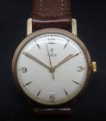 Tudor, a 1950's gents 9ct gold cased vintage wristwatch Watch No.7010, Case No.4456