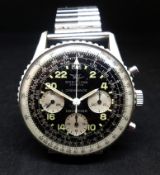 Breitling Cosmonaute, a 1965 gents stainless steel Navitimer Chronograph wristwatch, with original