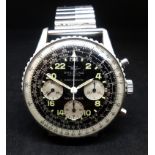 Breitling Cosmonaute, a 1965 gents stainless steel Navitimer Chronograph wristwatch, with original