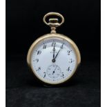 Elgin USA, gold filled screw back and front, fifteen jewelled, high movement pocket watch.