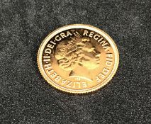 Queen Elizabeth II, 2014 gold sovereign.