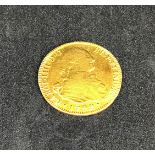 Bolivia gold, Charles IV, four escudos 1799, approx 12.7gms.