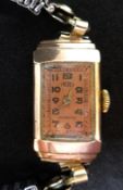 Trebex, a 9ct vintage ladies wristwatch, circa 1940.