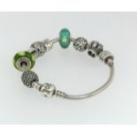 A Pandora fashion bracelet.