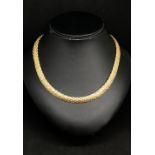 A 14k yellow gold necklace, approx 35.90gms.