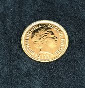 Queen Elizabeth II, 2014 gold sovereign.