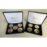 Heirloom coin collection, two cased sets, limited edition, Princess Diana and Life and Times of
