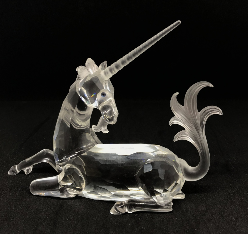 Swarovski Crystal Glass, SCS Annual Edition 1996, 'Fabulous Creatures, The Unicorn', boxed.