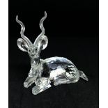 Swarovski Crystal Glass, SCS Annual Edition 1994, 'Inspiration Africa, The Kudu', boxed.