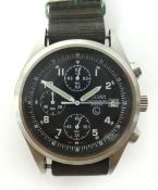 Pulsar, a military chronograph watch.