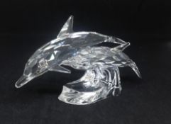 Swarovski Crystal Glass, Annual Edition 1990 'The Dolphins' 153850