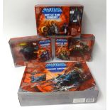 Masters of The Universe action figures, four boxed sets.