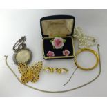 A collection of various costume jewellery.