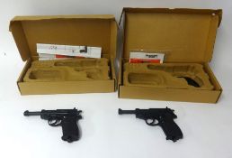 Crossman air pistol model 338, boxed and another similar model (2).