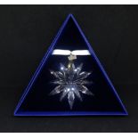 Swarovski Crystal Glass, Christmas Ornament 2002 288802, Christmas Ornament 2006 837613, Christmas