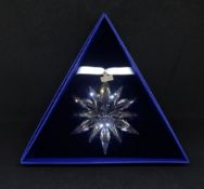Swarovski Crystal Glass, Christmas Ornament 2002 288802, Christmas Ornament 2006 837613, Christmas